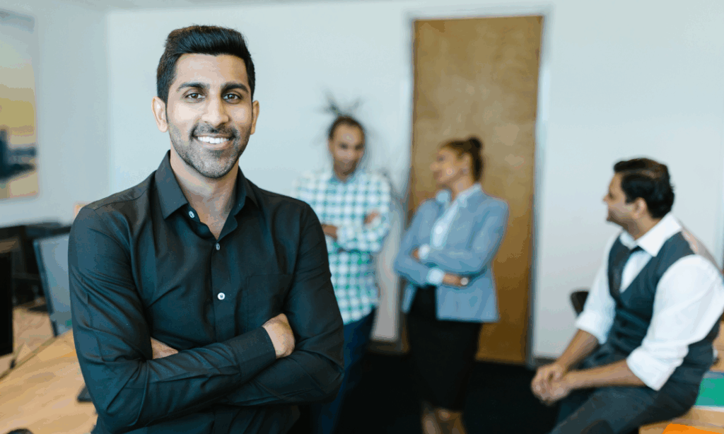 Office setting with property manager in India