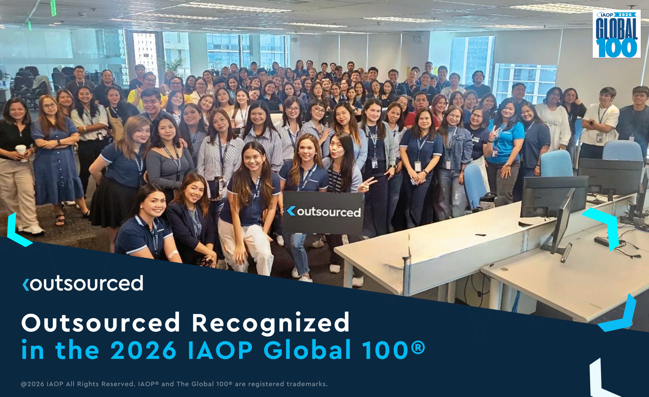 Outsourced Named 2026 IAOP Global 100® Rising Star - Outsourced