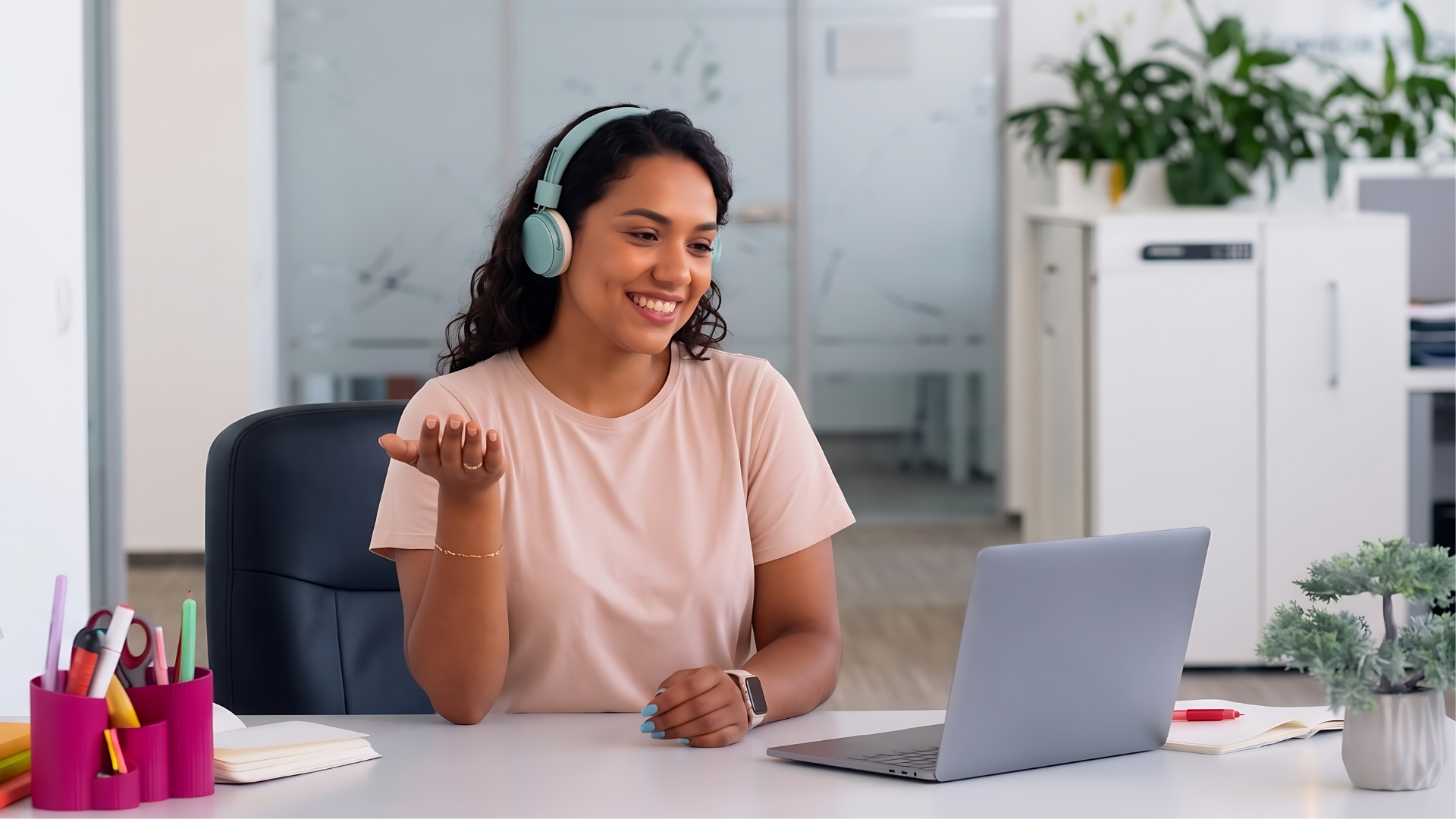 remote content producer having a virtual client meeting