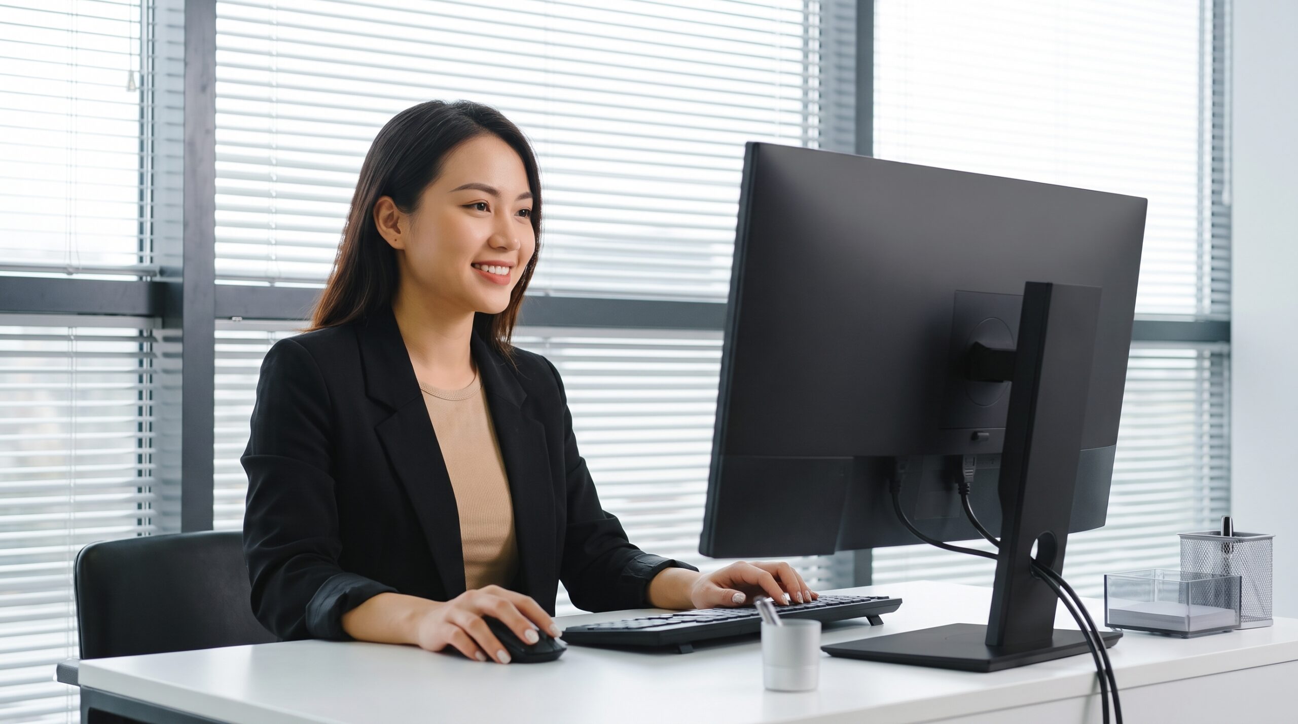 Asian professional handling outsourcing talent sourcing