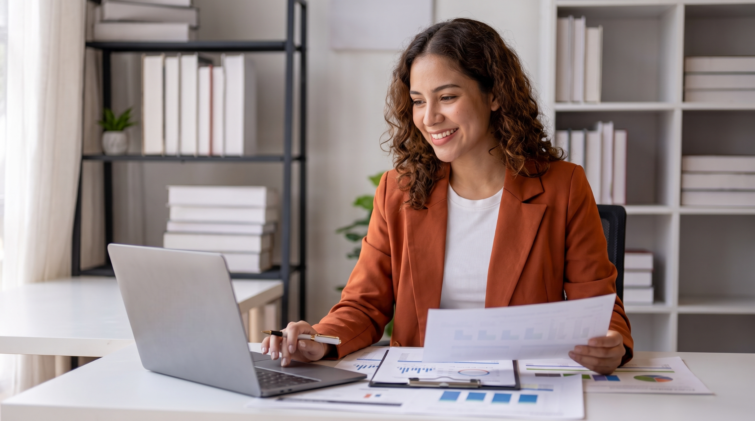 outsourced investment operations specialist analyzing financial charts and reports